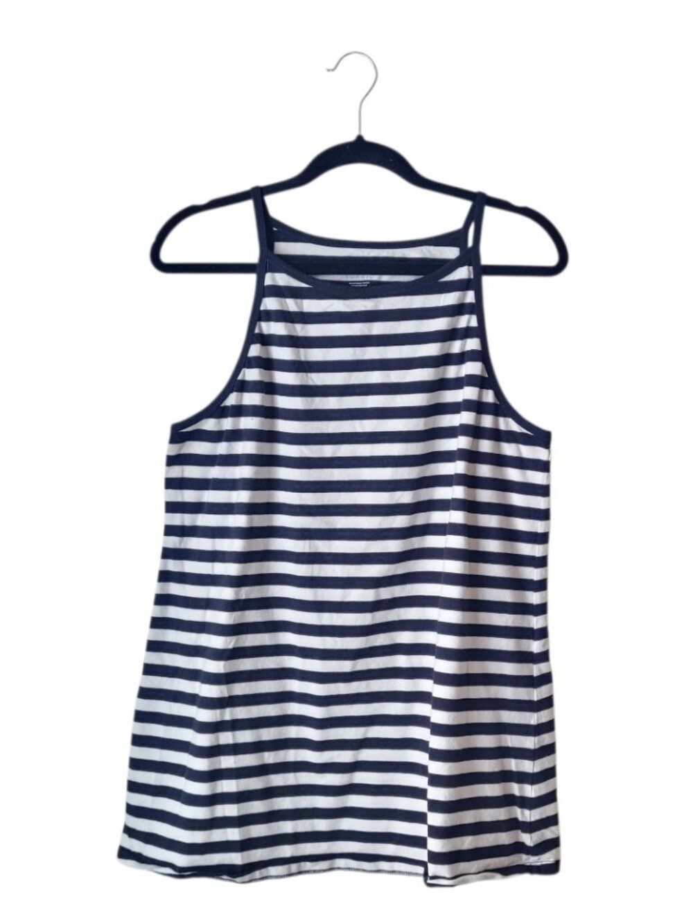 Torrid Striped High Square Neck Halter Tank Top